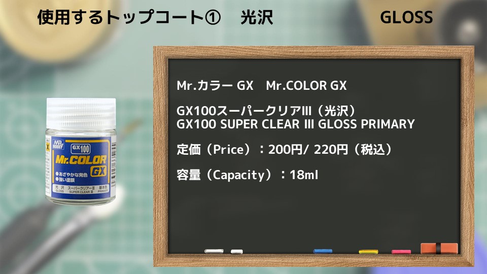 タミヤカラー LP-61 メタリックグレイ（金属色）つや消しを4種類の下地